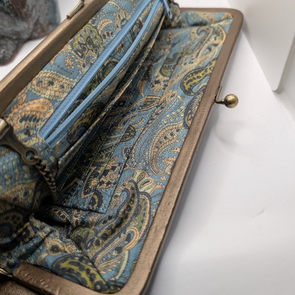 HOBO International Bronze Kisslock Clutch - Picture 3 of 8